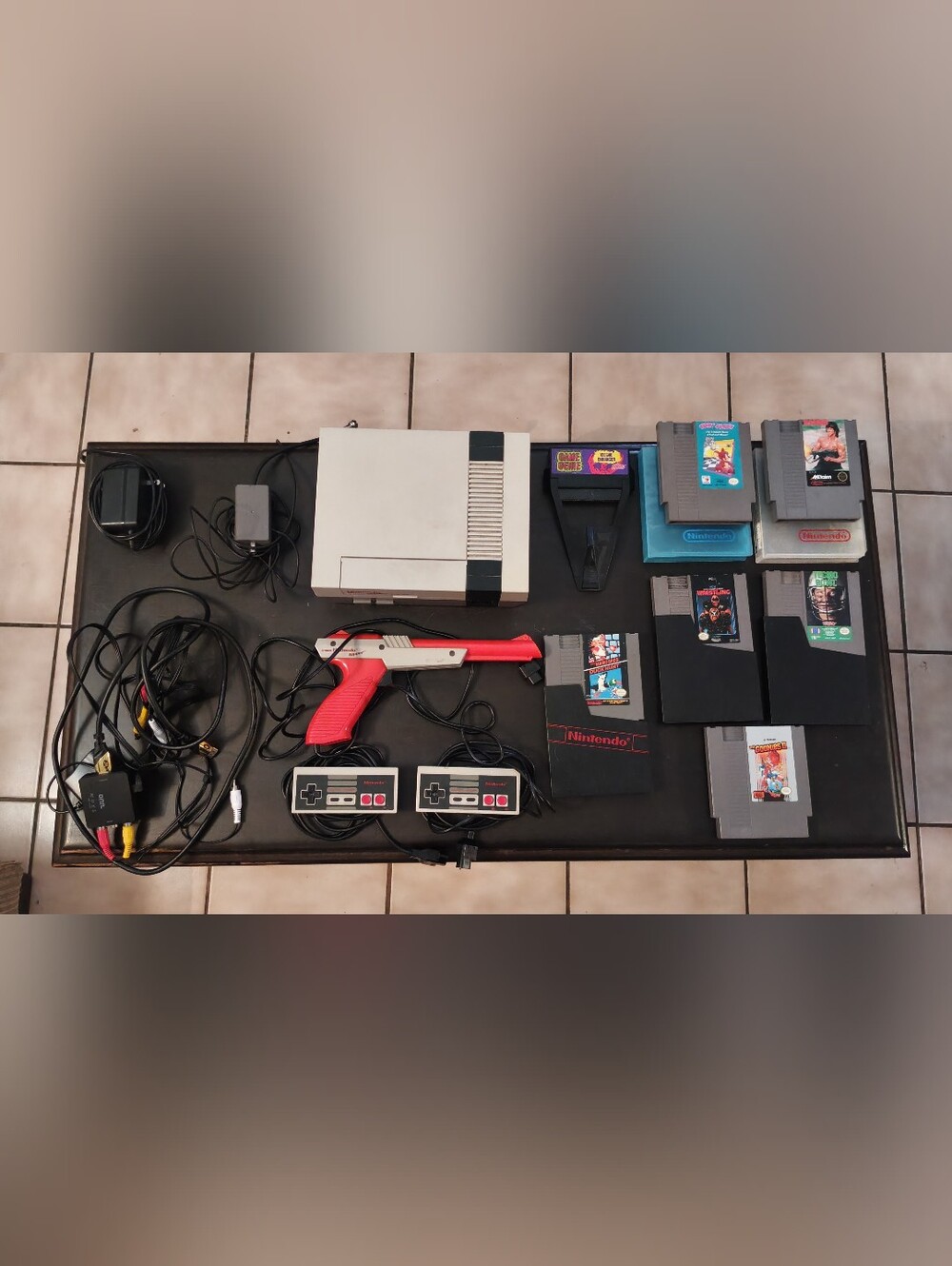 Nintendo NES Classic Console Bundle in Gray, Black & Red " Read Description"